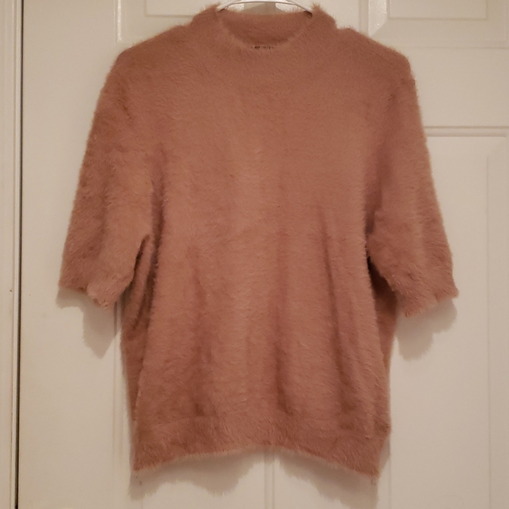 Tan knit top sz XL